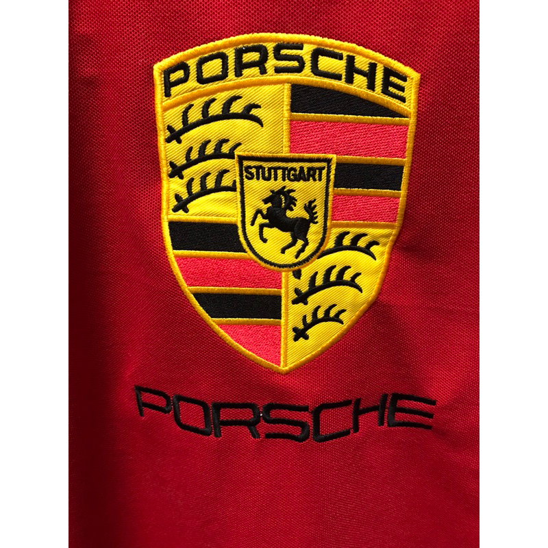 Porsche 保時捷 短袖polo衫 電繡logo 二手 請看描述