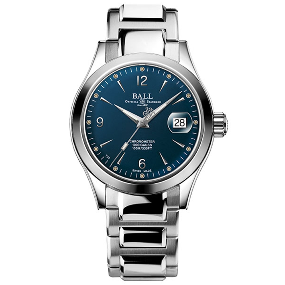 聊聊甜甜價◆BALL 波爾錶 經典氚氣燈管 機械腕錶 NM9026C-S5CJ-BE 藍
