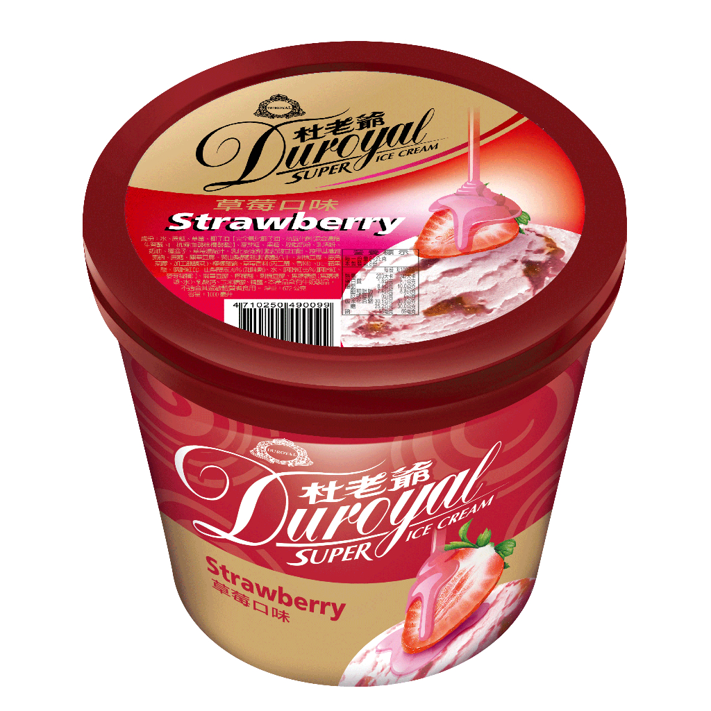 ‭【杜老爺】超級草莓冰淇淋1L‬