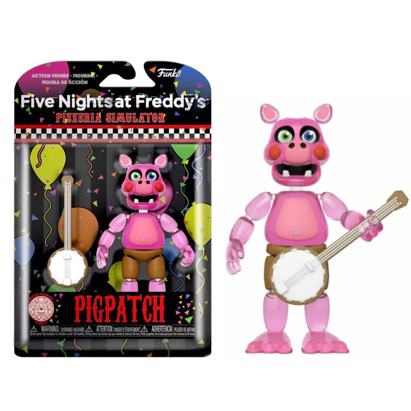 美國Funko Five Nights At Freddy's佛萊迪五夜驚魂FNAF披薩模擬器夜光Pigpatch公仔