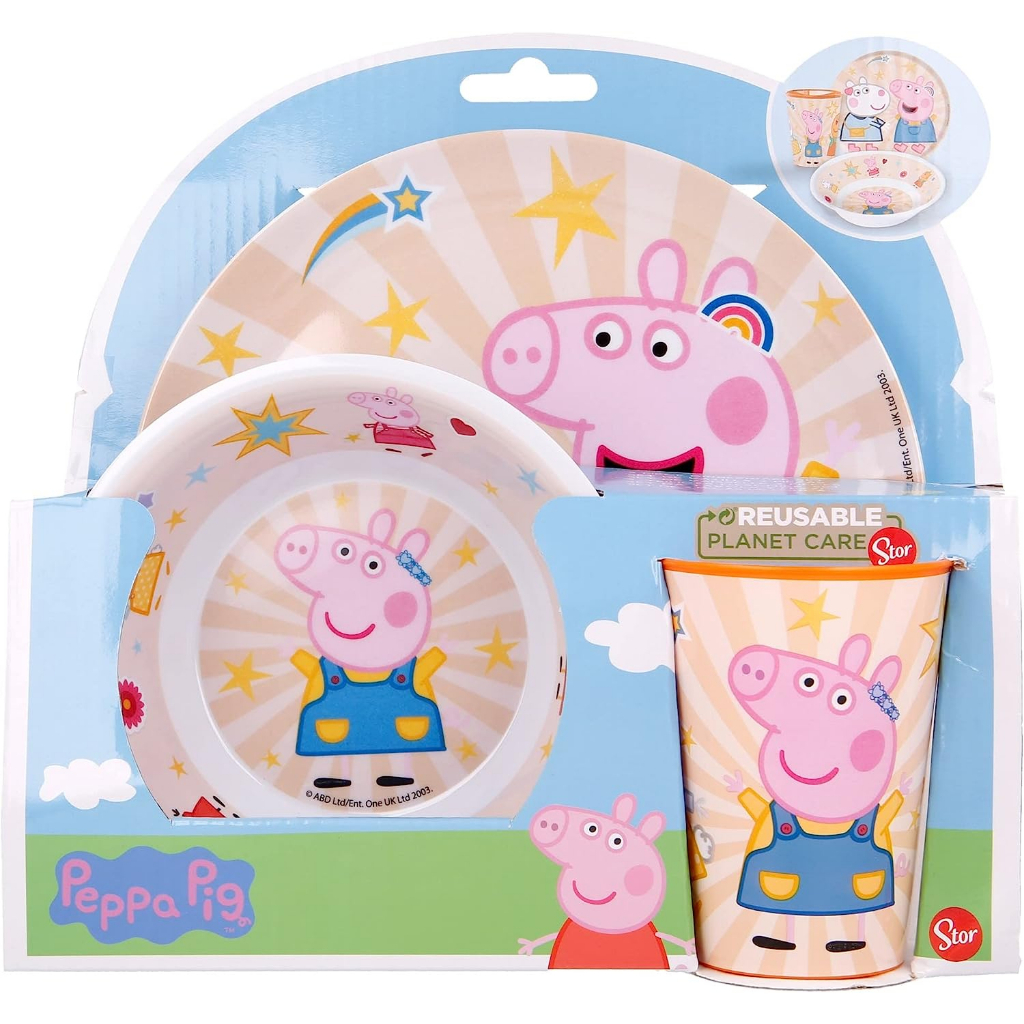預購🚀正貨🚀英國專櫃 Peppa Pig 粉紅豬小妹 佩佩豬 兒童餐具 杯子 盤子 餐碗 兒童