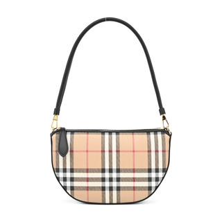 BURBERRY 新款Vintage 格紋Olympia帆布翻蓋斜背包｜100%原廠真品｜JS Maxx官方旗艦館