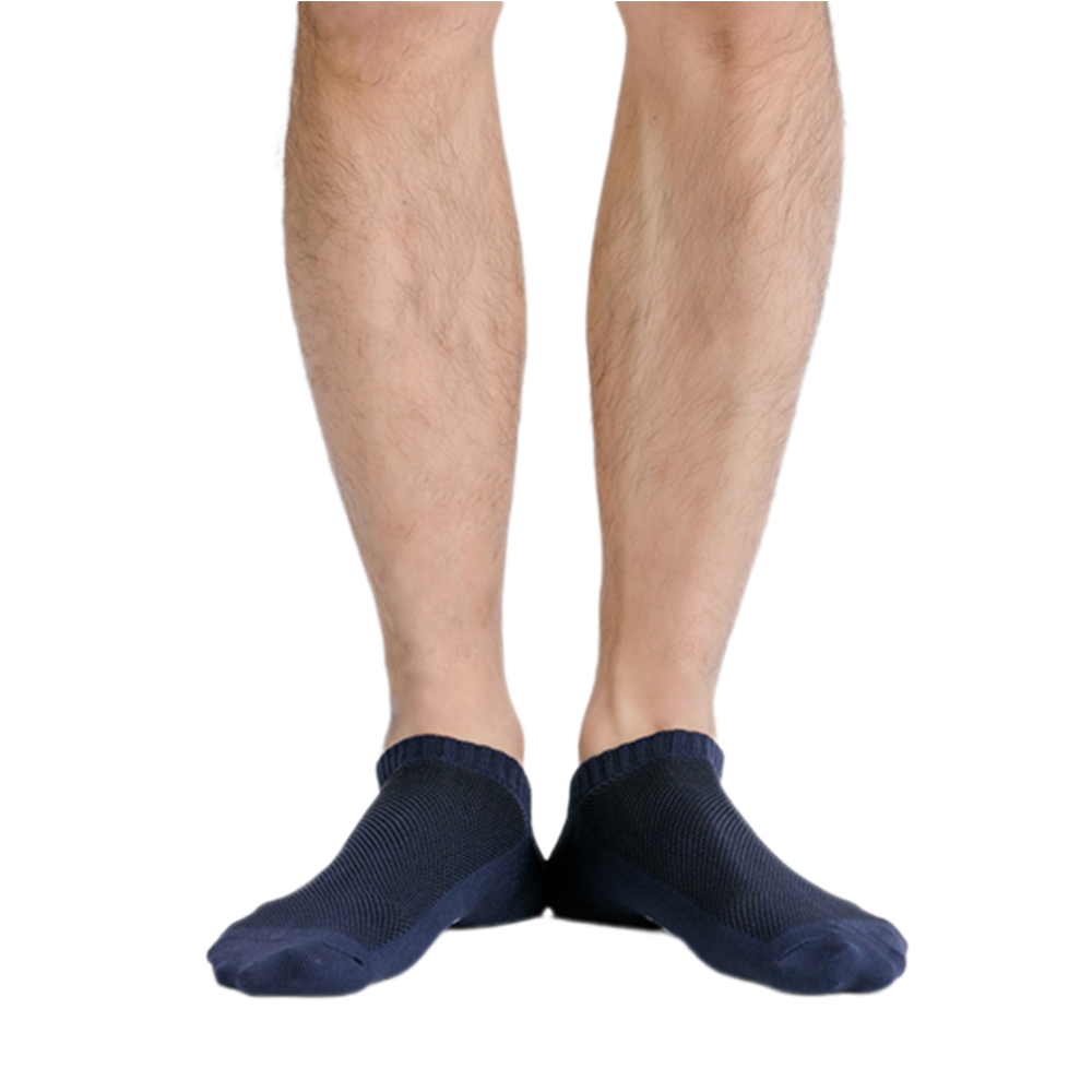【WIWI】MIT發熱抑菌按摩船型襪(湛海藍 男M-L)0.82遠紅外線 除臭抑菌 吸濕排汗 按摩襪 發熱襪