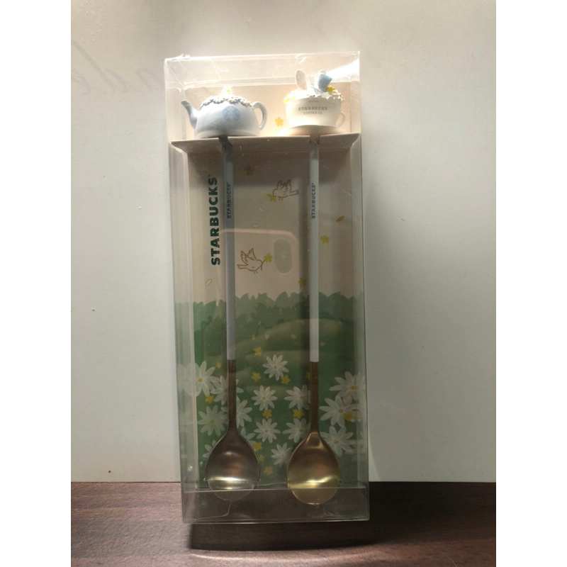 星巴克Starbucks(現貨) 春天野餐湯匙攪拌-全新品