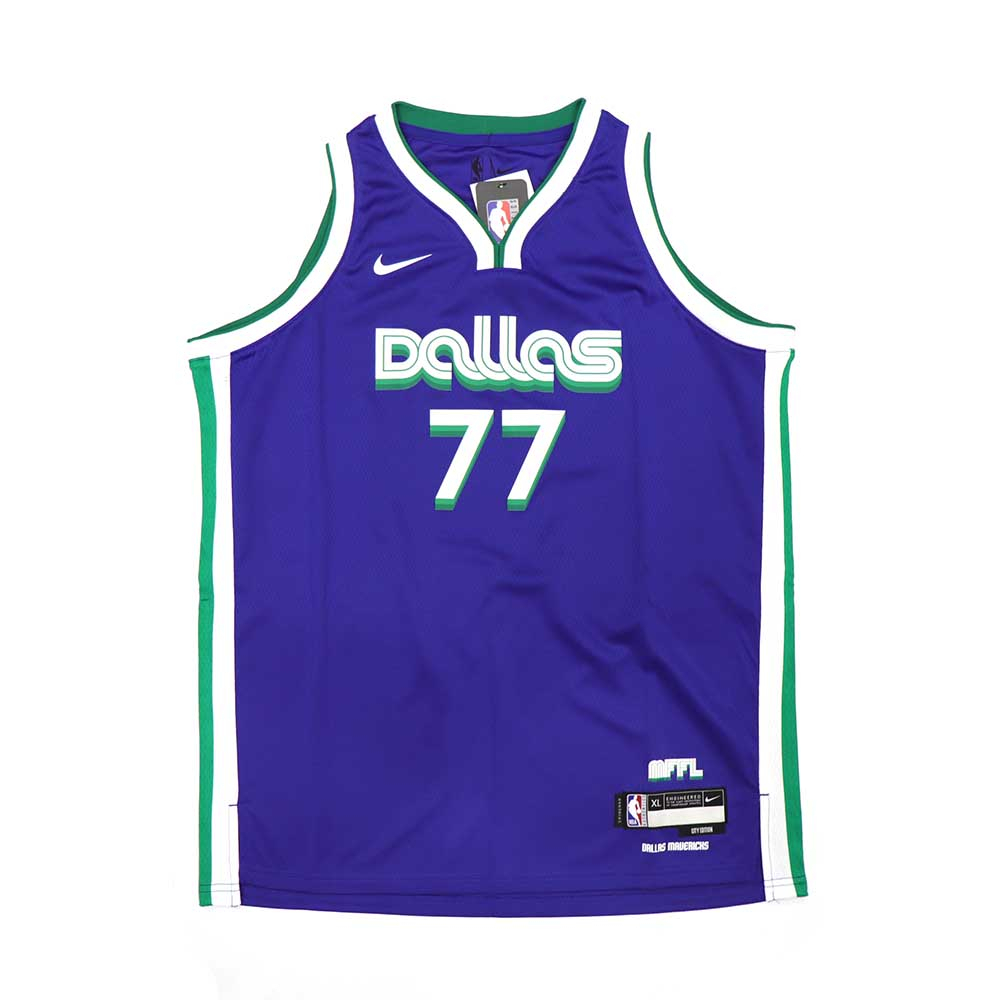 NBA City Edition 青少年球衣 Luka Doncic 獨行俠隊 WZ2B7BU8P-MAVDL 藍色