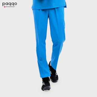 paqqo 男刷手褲｜環保紗柔軟輕薄長褲-REVE系列(機智藍) 醫院工作服 醫護制服 手術服 醫美診所 護理師 護士褲