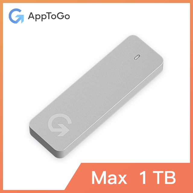 【官方免運】AppToGo Max 1TB  M1/M2/M3 Mac專用  外接式 Windows系統 雙系統