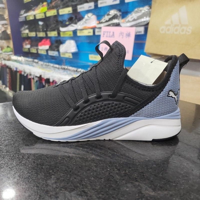 PUMA Softride Sophia 2 女款 正常楦 慢跑鞋 37790303 黑藍 襪套式