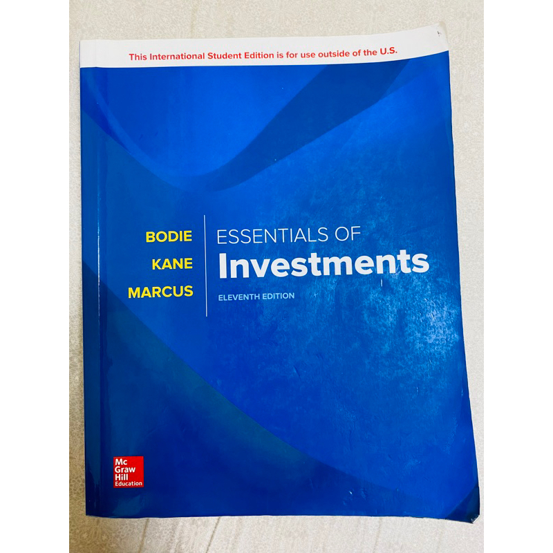 essentials of investments投資學11e二手書