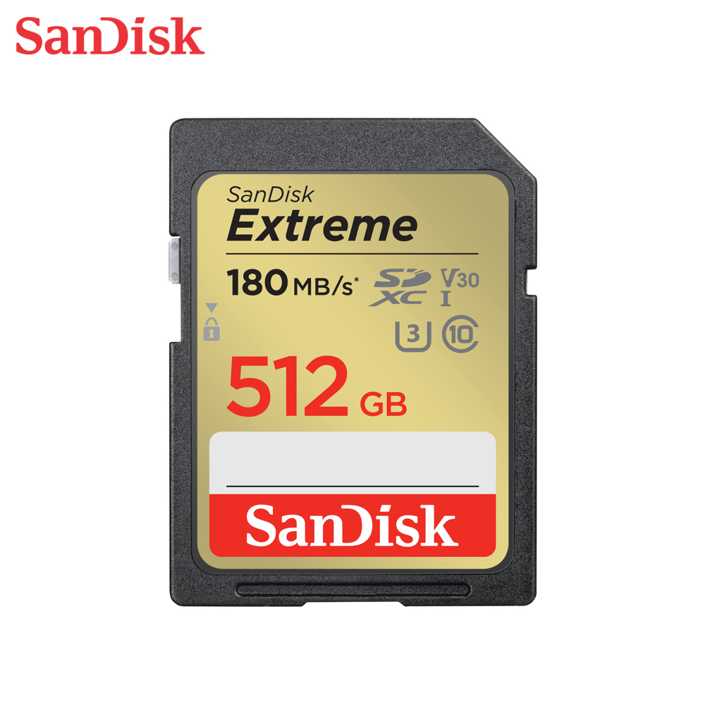 SANDISK Extreme SDXC 512GB  U3 V30 180Mb 記憶卡 相機適用 大卡 原廠保固公司貨