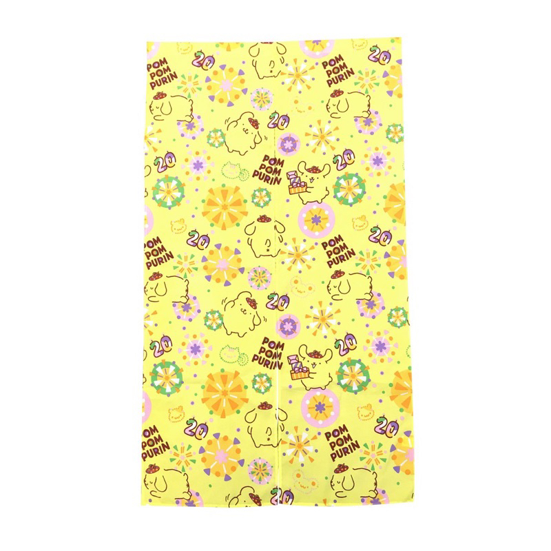 正版授權 三麗鷗 POMPOMPURIN 布丁狗 20週年限定 長門簾 門簾 卡通門簾 布丁狗門簾 防蚊門簾 防冷氣門簾