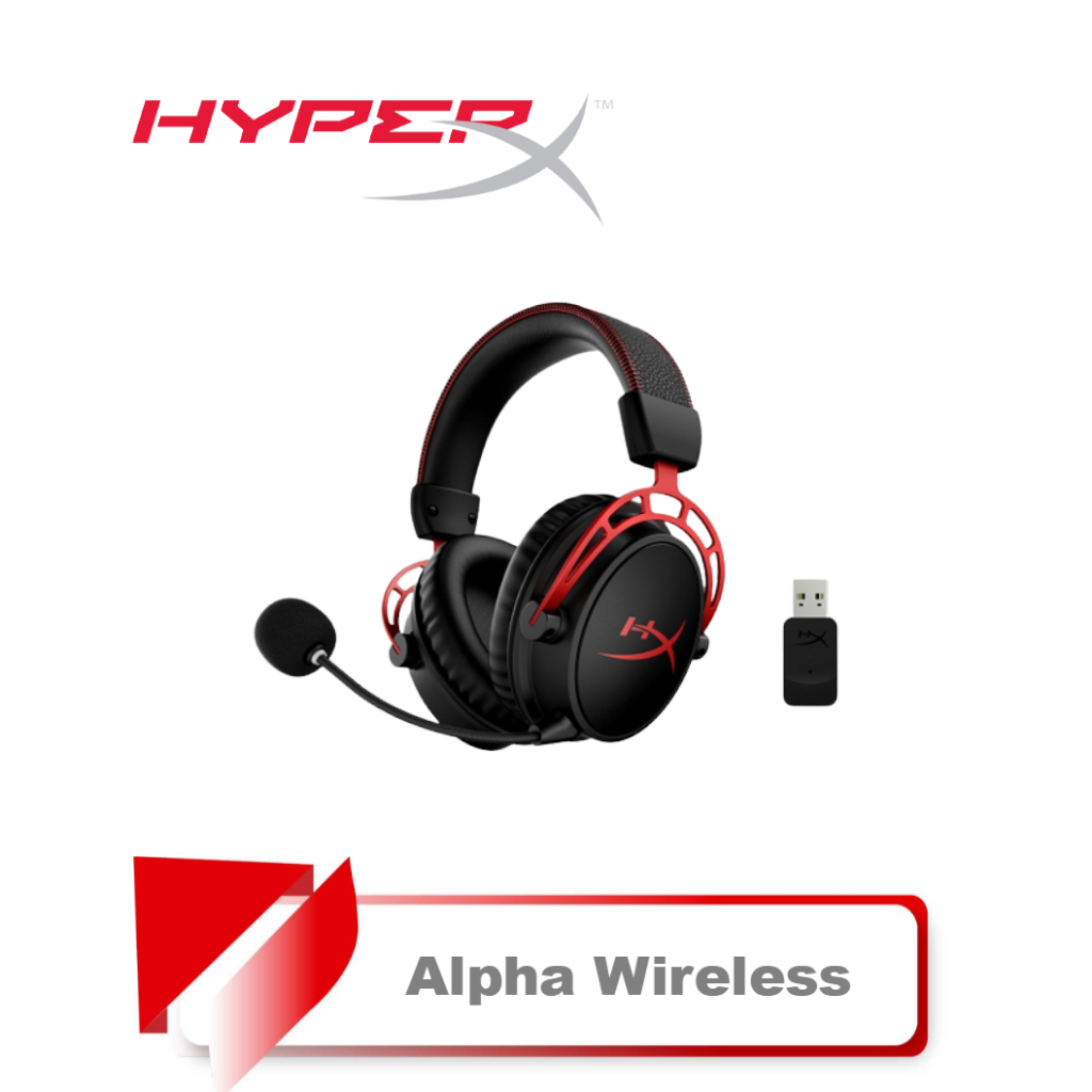 【TN STAR】HyperX Cloud Alpha Wireless無線電競耳機/記憶泡棉/降噪麥克風/舒適配戴