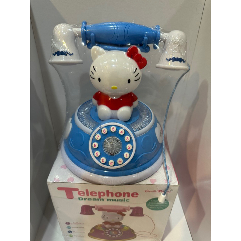 KT復古電話筒 凱蒂造型話筒 可愛電話筒 卡通按鍵 益智玩具 兒童玩具 現貨出清 微瑕疵 下殺特賣
