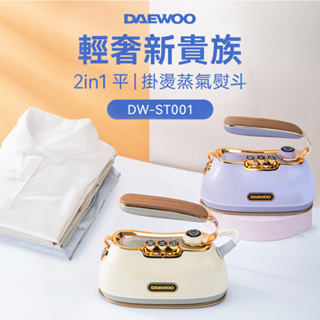 【韓國DAEWOO】2in1平／掛燙蒸氣熨斗(DW-ST001)