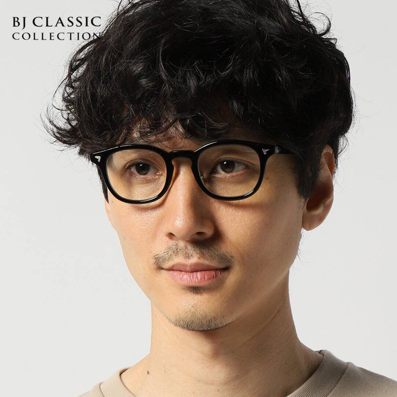 BJ CLASSIC P-551MP 日本品牌手工眼鏡｜復古黑色文藝小臉眼鏡 男生女生品牌眼鏡框【幸子眼鏡】