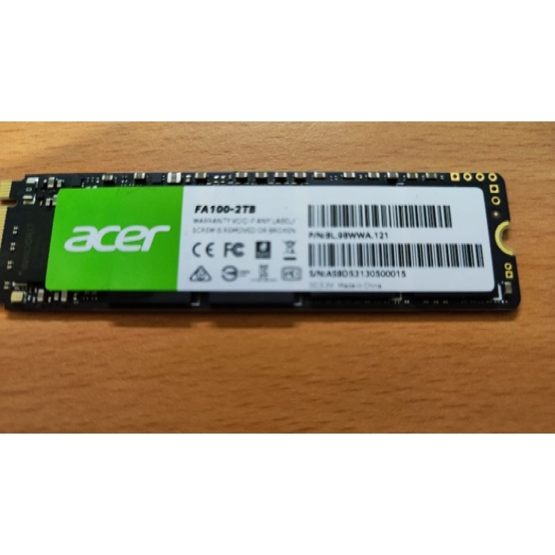 Acer FA100 2TB 送滑鼠墊