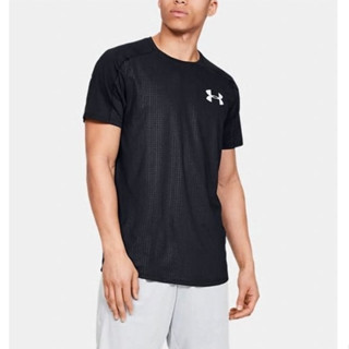 藍田吉米 - 【現貨】 UA 壓花短袖 上衣 under armour 透氣運動 黑 U-1