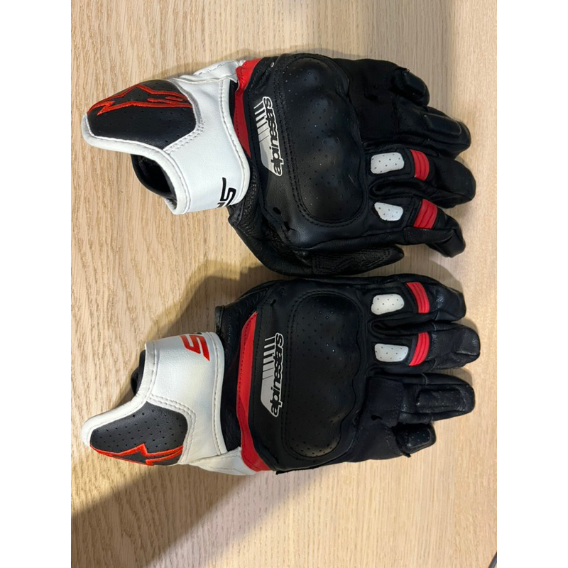 ALPINESTARS SP-5 GLOVE SP5 黑白紅 可觸控 短手套