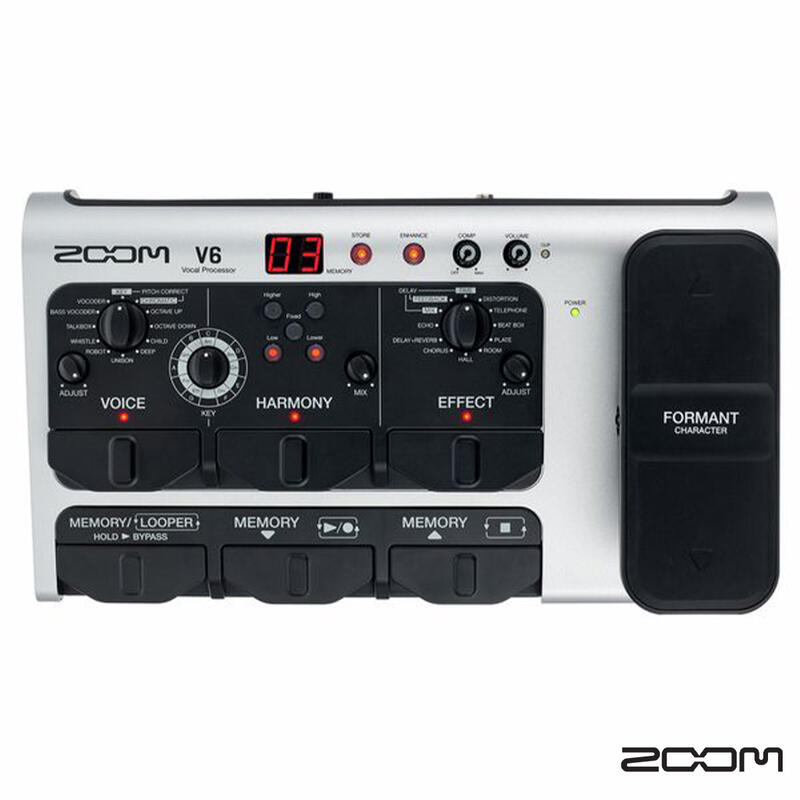 【又昇樂器】ZOOM V6 SP Voice Loop 多功能人聲/主唱/和聲 效果器