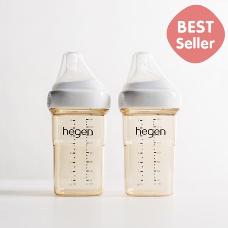 《全新》Hegen 240ml奶瓶+儲存蓋