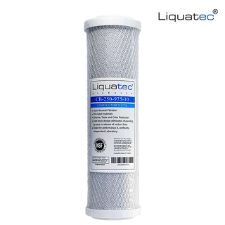 【LIQUATEC】壓縮活性碳濾心 CTO｜美國 LIQ NSF42認證 10英吋通用規格濾芯 超值經濟款 第二道