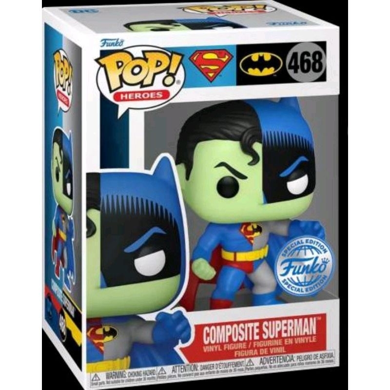 柴寶趣 FUNKO POP 468 蝙蝠俠 超人 合體 混合 DC HEROES 國外版 正版