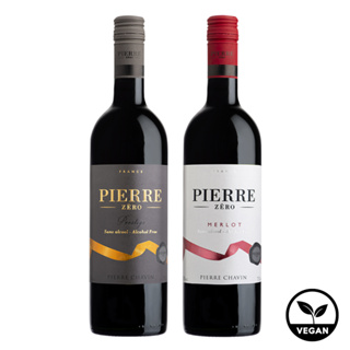 【Pierre Zero】法國夏凡酒莊 經典 & 珍藏 梅洛Merlot 無酒精葡萄酒飲 無醇無酒精紅酒 (750ml)