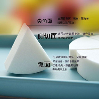★ 臺灣現貨12H★粉撲 三角粉撲 皮麵粉撲 化妝海綿 美妝蛋 海綿粉撲 化妝粉撲 化妝海綿皮面三角粉撲收納盒子