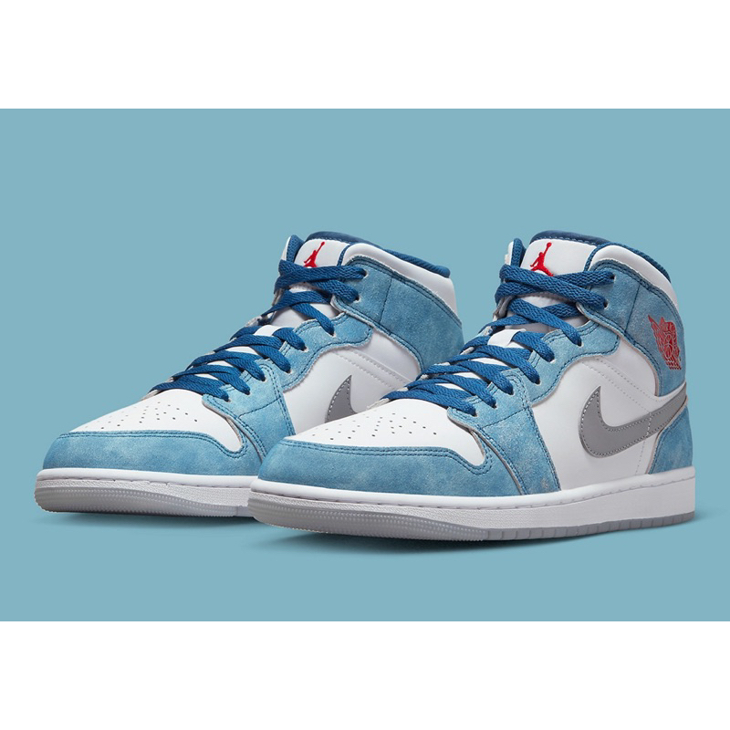 AIR JORDAN 1 Mid SE French blue 渲染藍