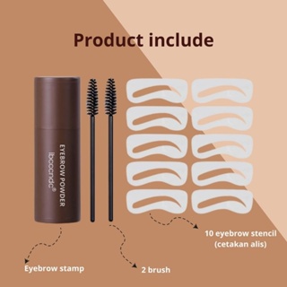 Ibcccndc Eyebrow Powder Cetakan Alis Instan