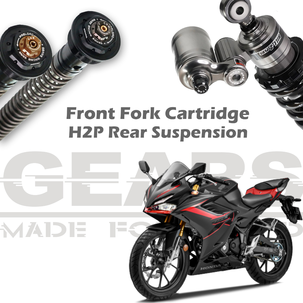 【GEARS集亞/預購】HONDA CBR150R H2P 雙瓶預載可調後避震器/FFC-250TT前叉內管套件