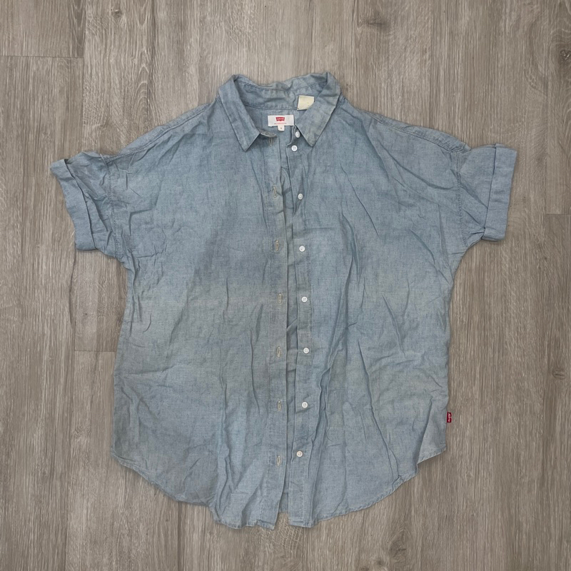 Levi’s 牛仔短袖長襯衫