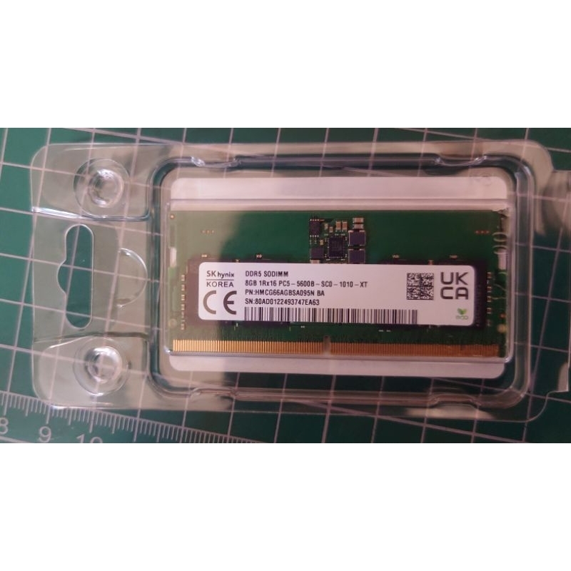 海力士sk hynix DDR5 8GB 5600B SODIMM 筆電記憶體 記憶體