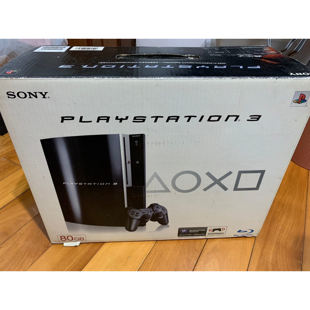 SONY PS3 主機 黑色 80GB 盒裝 當零件機賣