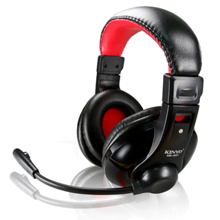 KINYO 超重低音立體聲耳機麥克風 頭戴式耳機麥克風 耳機麥克風 耳罩式耳機 耳機 (EM-3651)