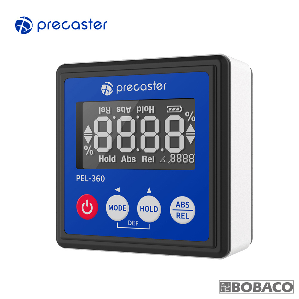 Precaster【攜帶型高精度電子水平儀 PEL-360】台灣製 測量範圍360° 墨線儀 測量標示 定位標線 水平尺