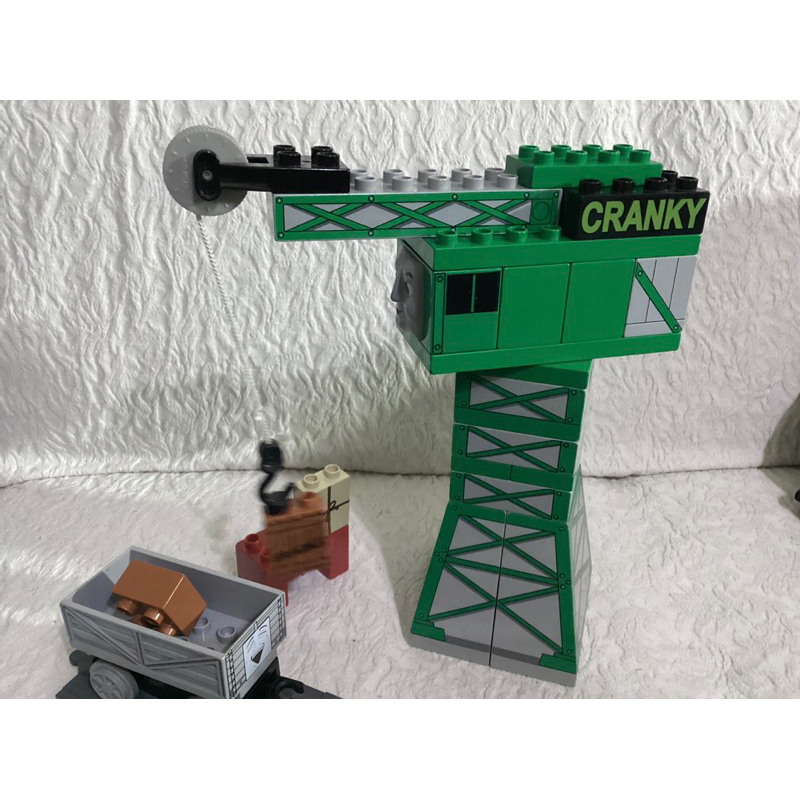 二手 樂高 得寶  湯瑪士小火車 cranky Loading Crane 3301 Lego Duplo 完整 34片