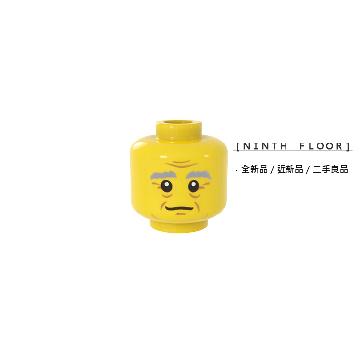 【Ninth Floor】LEGO 71007 樂高 第12代人偶包 黃色 魔法師 老人 臉 頭 3626cpb1186