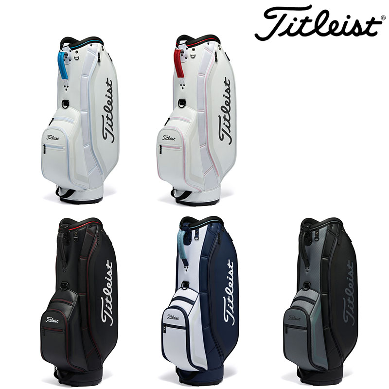 ＊立航高爾夫＊Titleist Cart Bag 簡約型球袋 #TB23ACBA,白藍/白紅/黑紅/黑碳灰/白深藍