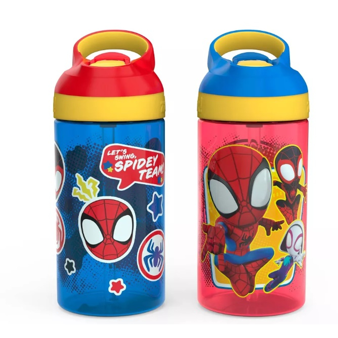 【Toy Fun】現貨* 美國購回 兩入組 Spiderman 蜘蛛人 超酷炫  473ML 兒童 水壺