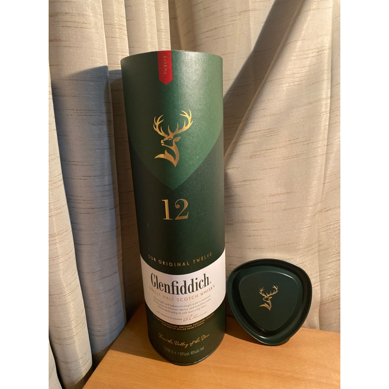 空酒盒Glenfiddich 12 Year Old Single Malt Scotch Whisky（沒有空酒瓶喔）