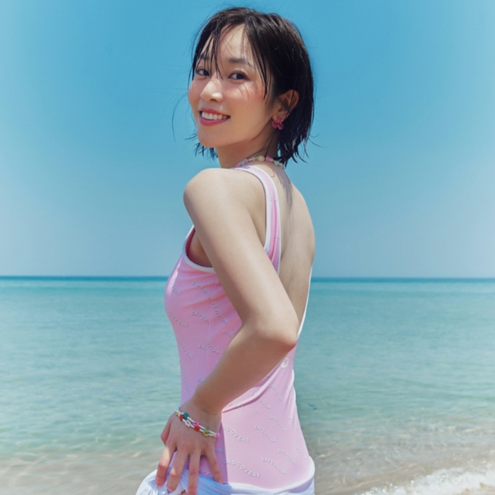 【吉米.tw】韓國代購 Discovery Expedition Monokini 連身泳衣 背心連身泳衣 粉 JUN-