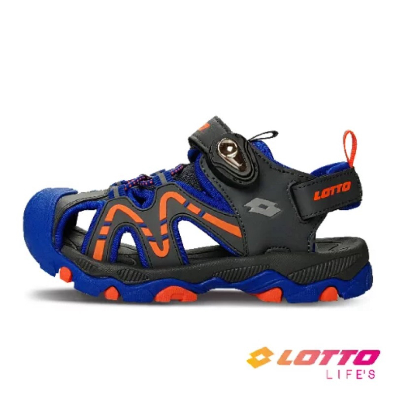 LOTTO樂得-義大利第一品牌 童款護趾戶外健走運動涼鞋