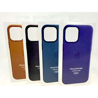 蘋果原廠皮革保護殼iPhone 12 mini Pro Max用《臺北快貨》Apple Leather Case真皮套