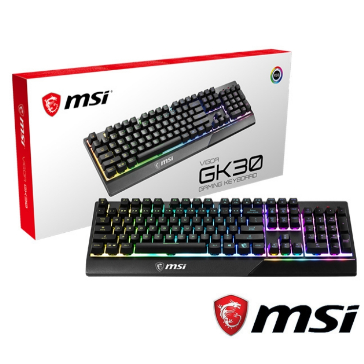 全新未使用!! 已過保固 MSI 微星 Vigor GK30 Combo TC 電競鍵盤滑鼠組 鍵盤滑鼠 RGB 黑色