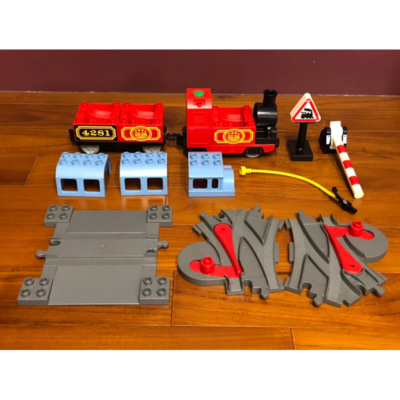 正版LEGO 得寶 火車 軌道 Duplo大顆粒積木 二手