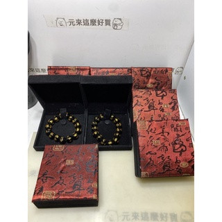 「現貨一路發」黑曜石 金字 六字箴言 手珠 14mm 男女款 手鍊 佛珠 保平安 天然 黑曜 金曜