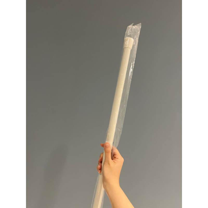 鐵製白漆窗簾專用伸縮桿 浴簾伸縮桿 135-250cm