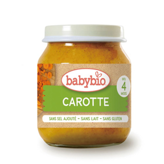 法國貝優 babybio 生機紅蘿蔔蔬菜泥 130g (4個月以上適用) 即食 副食品 離乳食