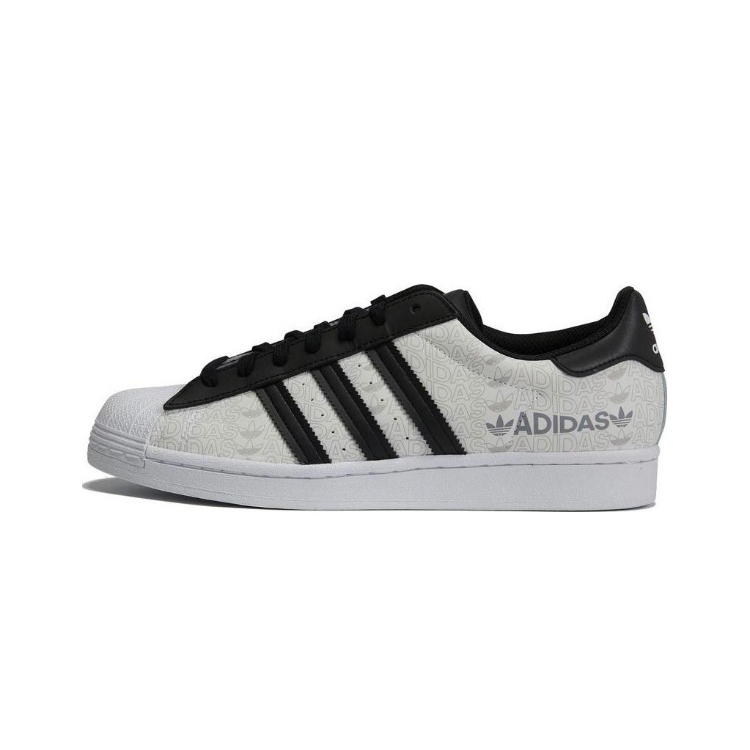  100%公司貨 Adidas Superstar 白黑 反光 滿版 貝殼鞋 小白鞋 白 GW7254 男鞋